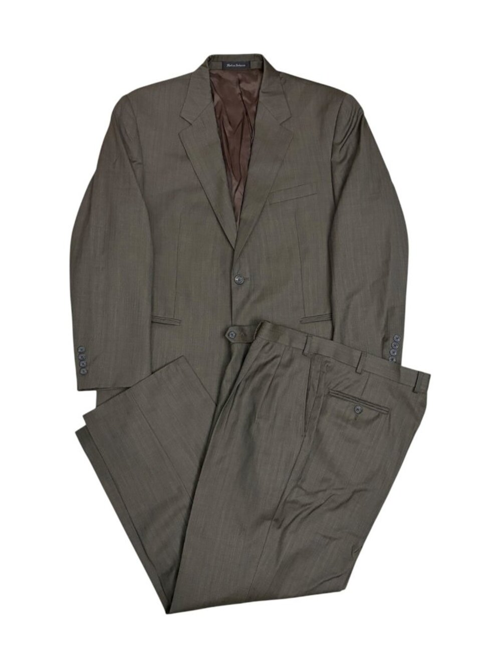 LAUREN RALPH LAUREN Suit WOOL Luxury Designer Business Blazer Pants Mens 44R